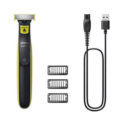 AFEITADORA PHILIPS QP2510/10 ONEBLADE USO ROSTRO SECO HUMEDO 2 ACC 240V