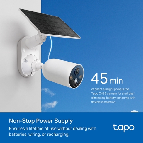 Cámara de Vigilancia IP TP-Link Tapo C425 QHD Wifi con Panel Solar