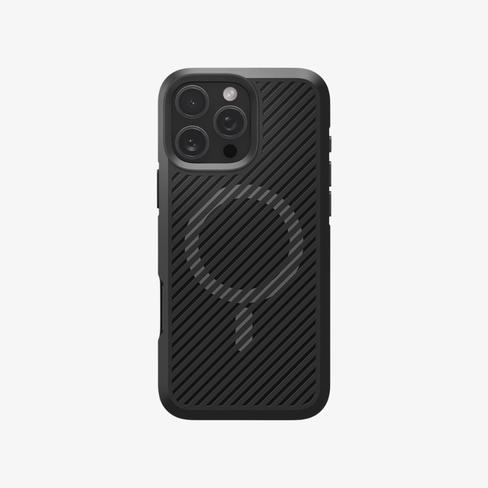 FUNDA PARA CELULAR SPIGEN IPHONE 16 PRO MAX CORE ARMOR MAG FIT MATTE BLACK ACS08024