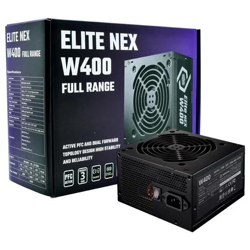 Fuente de Alimentación Cooler Master Elite Nex W400 400W ATX No Modular 80 Plus White – MPW-4001-ACAW